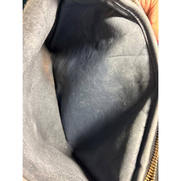 Coach Vintage Blue Leather Shoulder Bag, No.C4C-4115, Boho, Saddle Bag - Picture 8 of 10